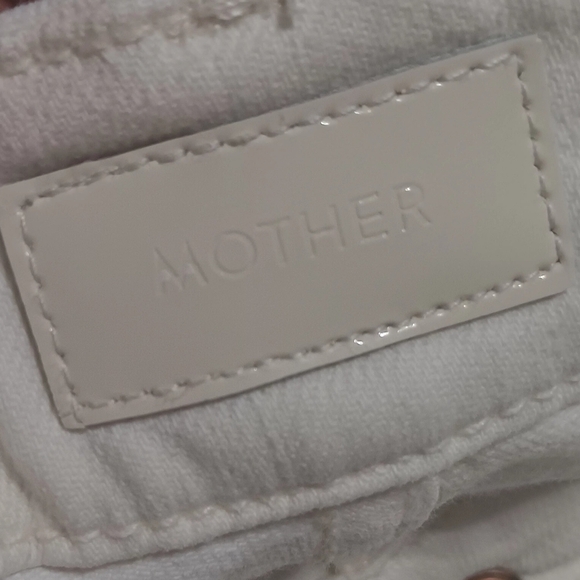 MOTHER White Skinny Distressed Jeans - Picture 8 of 10